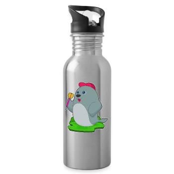 Seal Dart Dart - Water bottle with straw - silver - Right