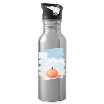 Pumpkin - Water bottle with straw - silver - Right