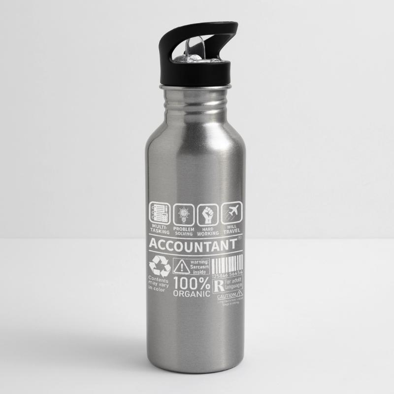 Comptable Multi Tasking Résolution de problèmes Gourde avec paille intégrée