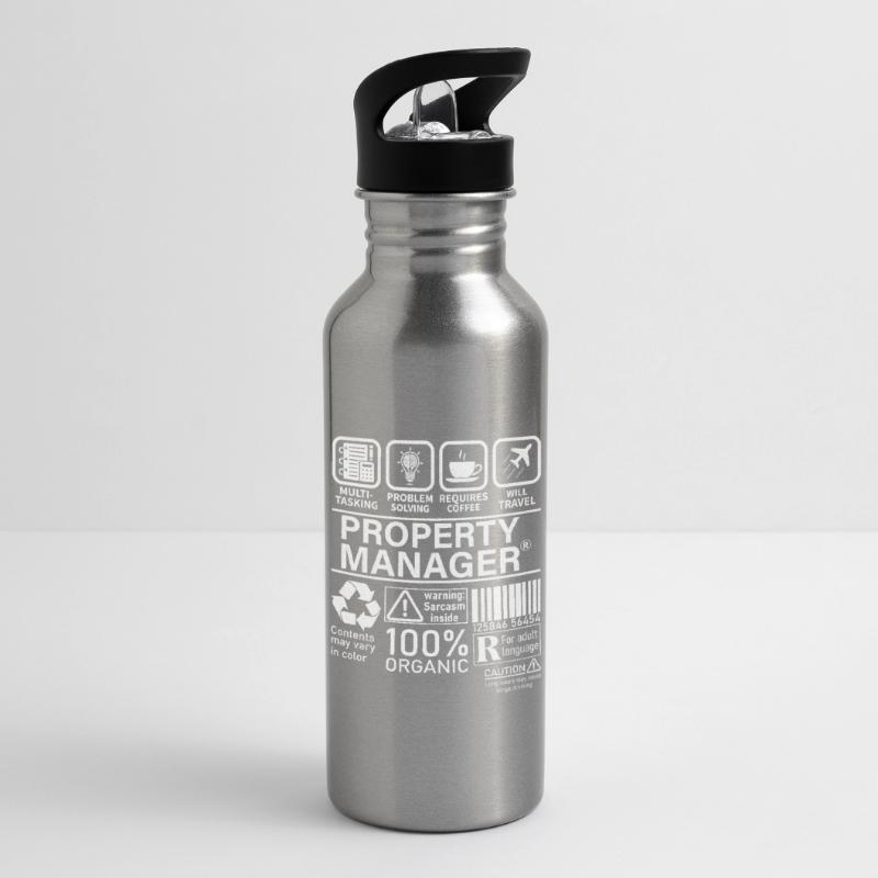 property manager multi tasking problem solving Trinkflasche mit integriertem Trinkhalm