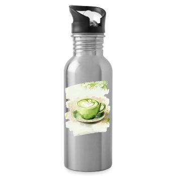 Matcha 12 - Trinkflasche mit integriertem Trinkhalm - Lightsilver - Rechts