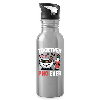 Together Pho Ever Vietnam Travel Noodle Soup Pho - Water bottle with straw - silver - Right