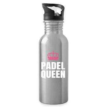 Padel Queen - Water bottle with straw - silver - Right