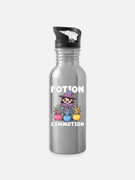 POTION COMMOTION - SORCIÈRE HALLOWEEN - Gourde avec paille intégrée - argent clair