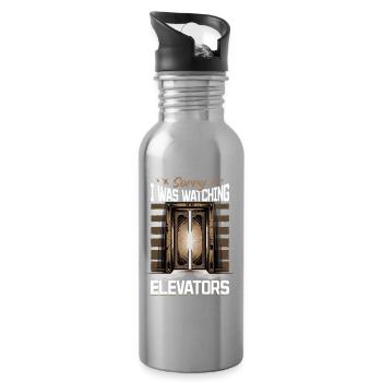 Elevator toddler & kids - Water bottle with straw - silver - Right