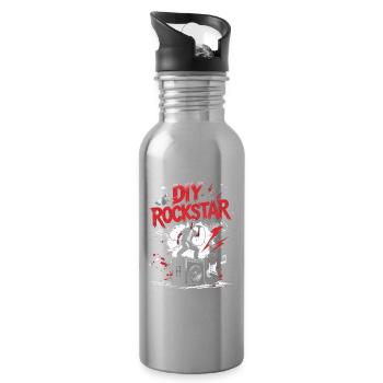 Karaoke Karaoke Singers - Water bottle with straw - silver - Right