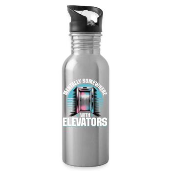 Elevator toddler & kids - Water bottle with straw - silver - Right