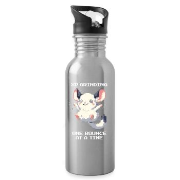 EP grind – Sprung für Sprung | Chinchilla - Trinkflasche mit integriertem Trinkhalm - Lightsilver - Rechts