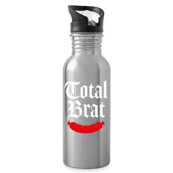 Totale Göre - Trinkflasche mit integriertem Trinkhalm - Lightsilver - Rechts