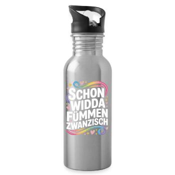 Widda Fümmen Zwanzisch fête déjà ses 50 ans - Gourde avec paille intégrée - argent clair - Droite