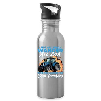 Tractor Kids Farm Lifestyle - Trinkflasche mit integriertem Trinkhalm - Lightsilver - Rechts