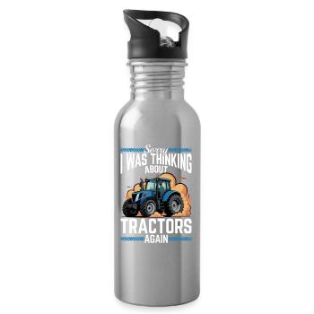Tractor Kids Farm Lifestyle - Trinkflasche mit integriertem Trinkhalm - Lightsilver - Rechts