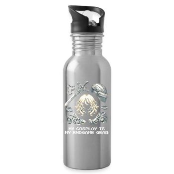My Cosplay = Endgame Gear | Cosplay, Con - Water bottle with straw - silver - Right