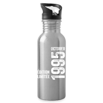Légendes Octobre 1995 Millésime Octobre 1995 Rétro - Gourde avec paille intégrée - argent clair - Droite