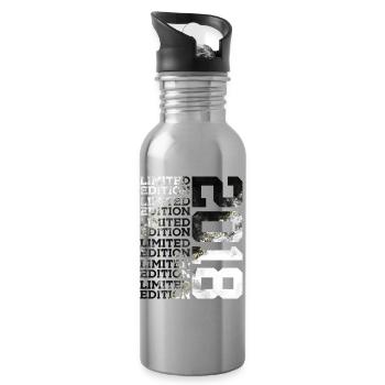 8 YEARS LIMITED EDITION 2018 8TH BIRTHDAY - Water bottle with straw - silver - Right