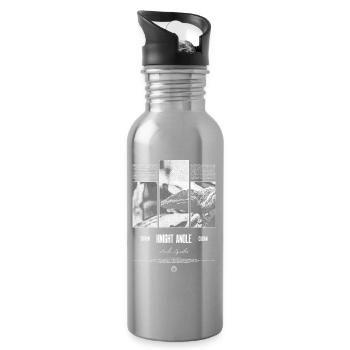 Kubanischer Ritter Anole Eidechse Besitzer Reptilienhalter - Trinkflasche mit integriertem Trinkhalm - Lightsilver - Rechts