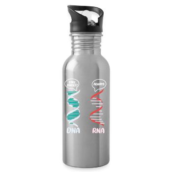 Biology Teacher Biologist Microbiology Biologist - Water bottle with straw - silver - Right