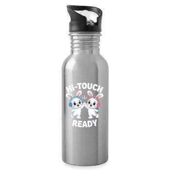 K-Pop Hi-Touch Funny Korea Maknae - Water bottle with straw - silver - Right