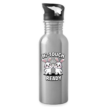 K-Pop Hi-Touch Funny Korea Maknae - Water bottle with straw - silver - Right