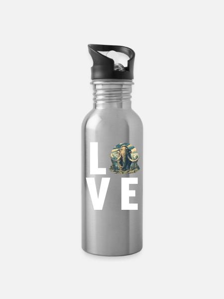 Mammuts Mammut - Trinkflasche mit integriertem Trinkhalm - Lightsilver