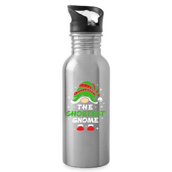 Gnom - Trinkflasche mit integriertem Trinkhalm - Lightsilver - Rechts