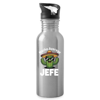 Nacho Average Jefe Kaktus - Trinkflasche mit integriertem Trinkhalm - Lightsilver - Rechts
