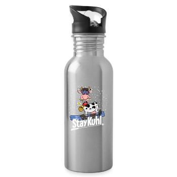 Stay_Kuhl_Ski - Trinkflasche mit integriertem Trinkhalm - Lightsilver - Rechts