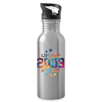 ÉDITION LIMITÉE 2009 17E ANNIVERSAIRE - Gourde avec paille intégrée - argent clair - Droite