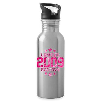 LIMITED EDITION 2009 17TH BIRTHDAY - Water bottle with straw - silver - Right