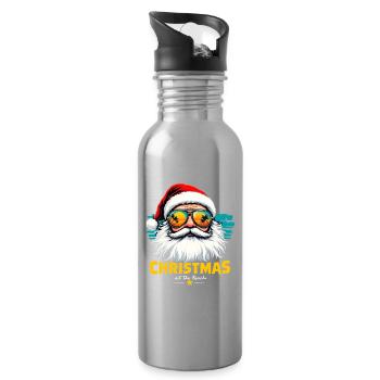 Weihnachten Am Strand Noël à la plage - Gourde avec paille intégrée - argent clair - Droite