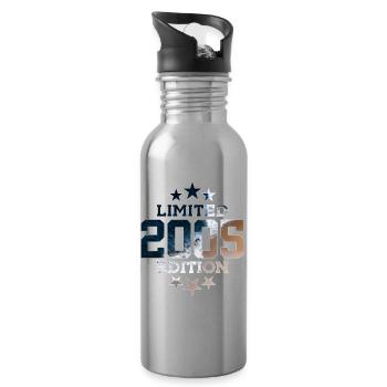 LIMITED EDITION 2005 21ST BIRTHDAY - Water bottle with straw - silver - Right