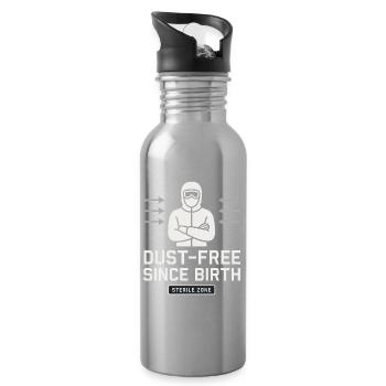 Cleanroom Technician Controlled Environment - Water bottle with straw - silver - Right