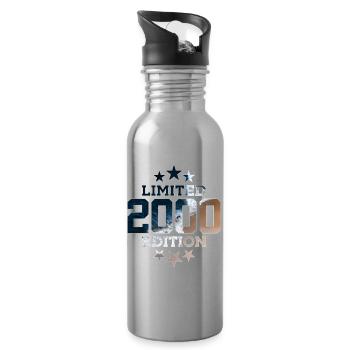LIMITED EDITION 2000 26TH BIRTHDAY - Water bottle with straw - silver - Right