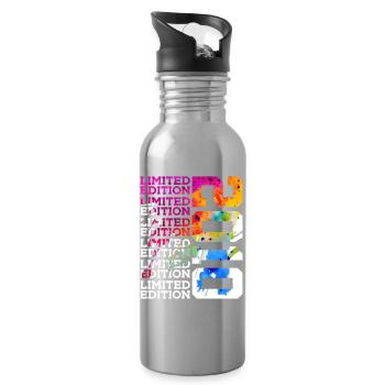 LIMITED EDITION 2010 16 YEARS 16TH BIRTHDAY - Water bottle with straw - silver - Right