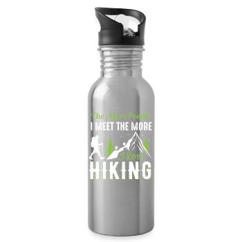 Wander - Water bottle with straw - silver - Right