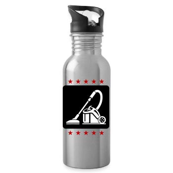 Cleaning vacuum cleaners - Water bottle with straw - silver - Right