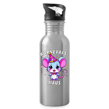 CARNIVAL MOUSE - Water bottle with straw - silver - Right