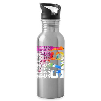 LIMITED EDITION 1975 51 YEARS 51ST BIRTHDAY - Water bottle with straw - silver - Right