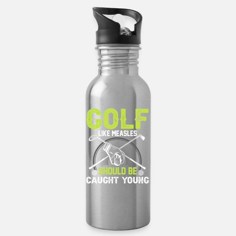 golfe - Gourde avec paille intégrée - argent clair