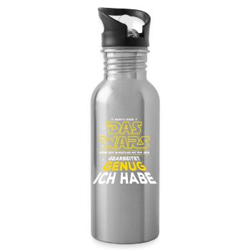 That's it, retirement 2026, worked enough I have - Water bottle with straw - silver - Right
