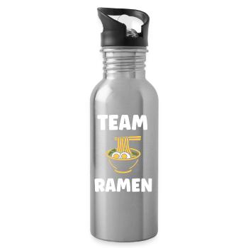 Team Ramen Noodle Bowl - Water bottle with straw - silver - Right