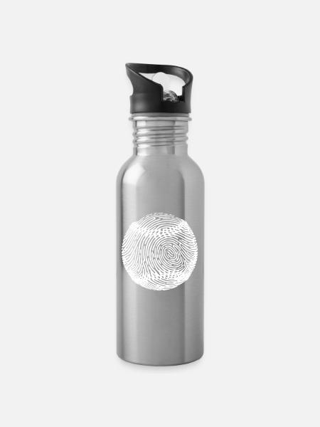 Kunstwerke von Baseballspielern - Trinkflasche mit integriertem Trinkhalm - Lightsilver