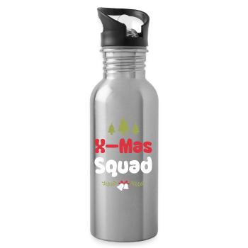 X-Mas Squad - Water bottle with straw - silver - Right