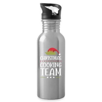 Christmas Crew Member - Trinkflasche mit integriertem Trinkhalm - Lightsilver - Rechts