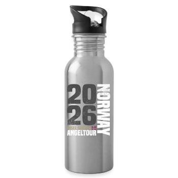 Soroya Norwegen Angeltour 2026 - Trinkflasche mit integriertem Trinkhalm - Lightsilver - Rechts