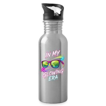 In My Glowing Era Retro Sunglasses - Water bottle with straw - silver - Right