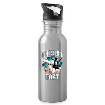 Gorge Chèvre Meme Y2K Bootleg Inportable - Gourde avec paille intégrée - argent clair - Droite