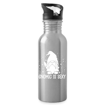 Gnome Costume Men Gnomic est Sexy Gnome - Gourde avec paille intégrée - argent clair - Droite