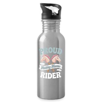 Hobby Horsing - Water bottle with straw - silver - Right