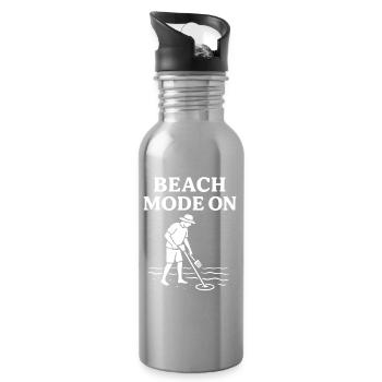 Strand-Modus auf Metal Detecting Fun Adventure - Trinkflasche mit integriertem Trinkhalm - Lightsilver - Rechts